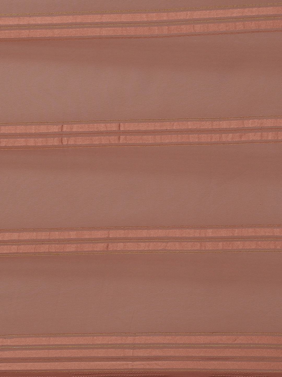 Saree Mall Brown Striped Mirror Work Saree - Distacart