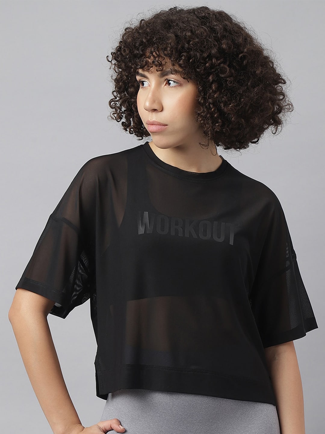 MKH Women Typography Printed Dri-FIT Sports T-Shirt - Distacart