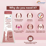Thumbnail for Dr. Morepen Clean & Pure Intimate Wash for Women with Tea Tree Oil & Sea Buckthorns, Hygiene Wash - Distacart