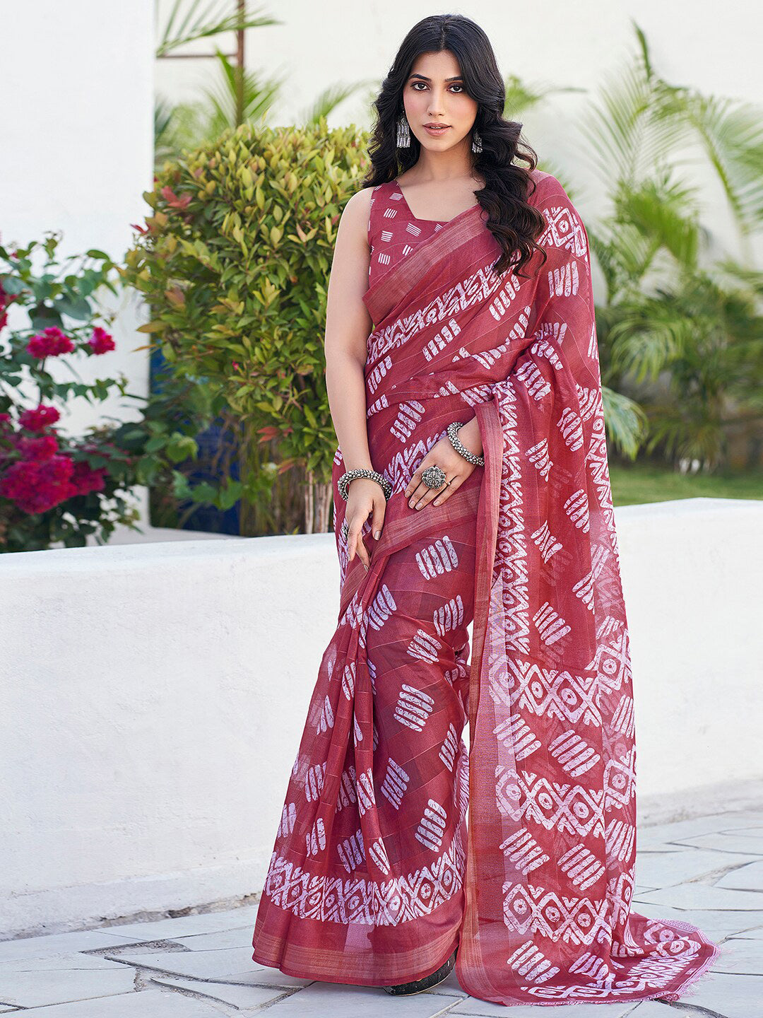 Kalini Batik Printed Sarees - Distacart