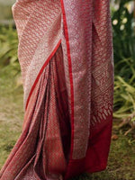 Thumbnail for Kalini Ethnic Motifs Woven Design Zari Banarasi Saree - Distacart
