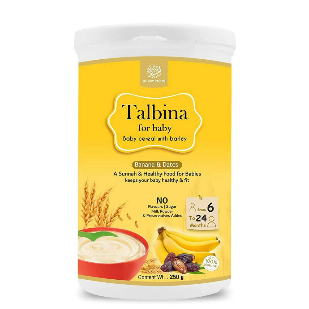 Al Masnoon Talbina For Baby with Banana & Dates 6 to 24 Months - Distacart