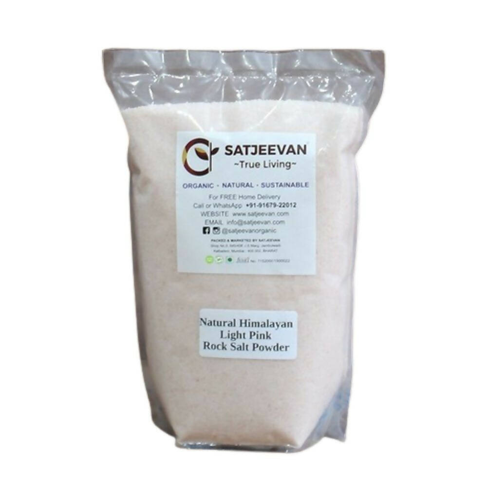 Satjeevan Natural Pink Himalayan Rock Salt Powder - Distacart