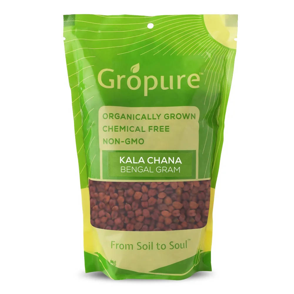Gropure Organic Kala Chana (Bengal Gram Whole) - Distacart