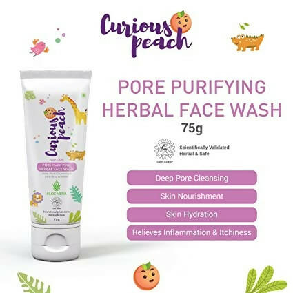 Curious Peach Pore Purifying Herbal Face Wash - Distacart