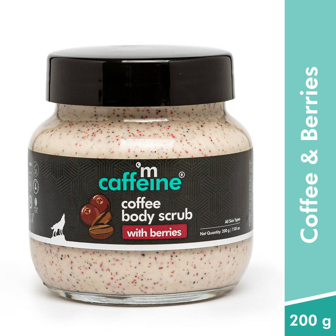 mCaffeine Coffee Body Scrub with Berries - Distacart