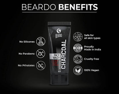 Beardo Activated Charcoal Face Wash - Distacart