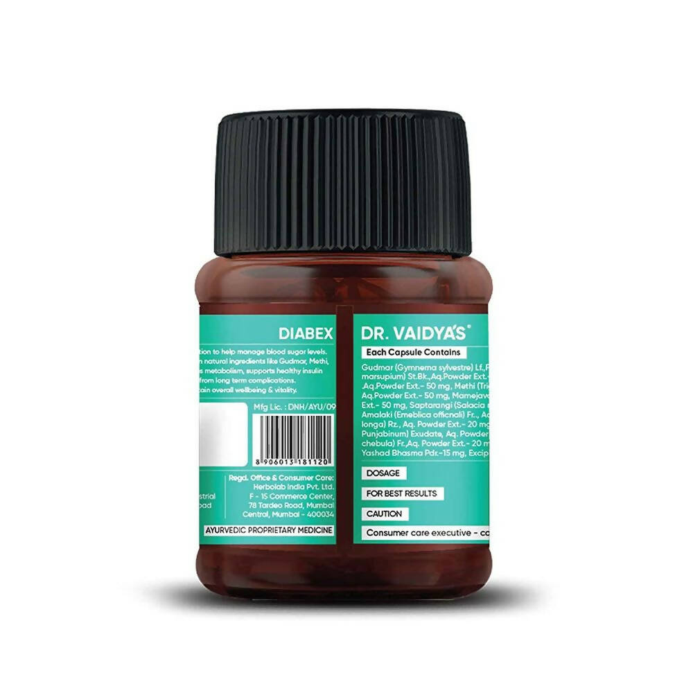 Dr. Vaidya's Diabex Capsules - Distacart