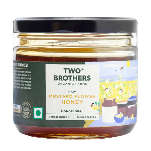 Two Brothers Organic Farms Raw Mustard Flower Honey-Mono Floral - Distacart