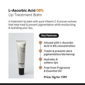 Minimalist 8% L-Ascorbic Acid Lip Treatment Balm - Distacart
