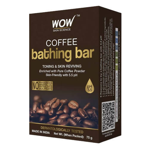 Wow Skin Science Coffee Bathing Bar - Distacart