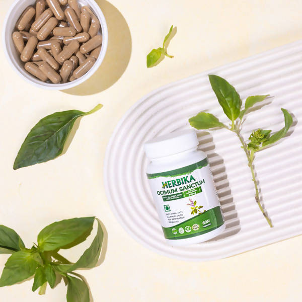 Herbika Ocimum Sanctum Capsules - Distacart