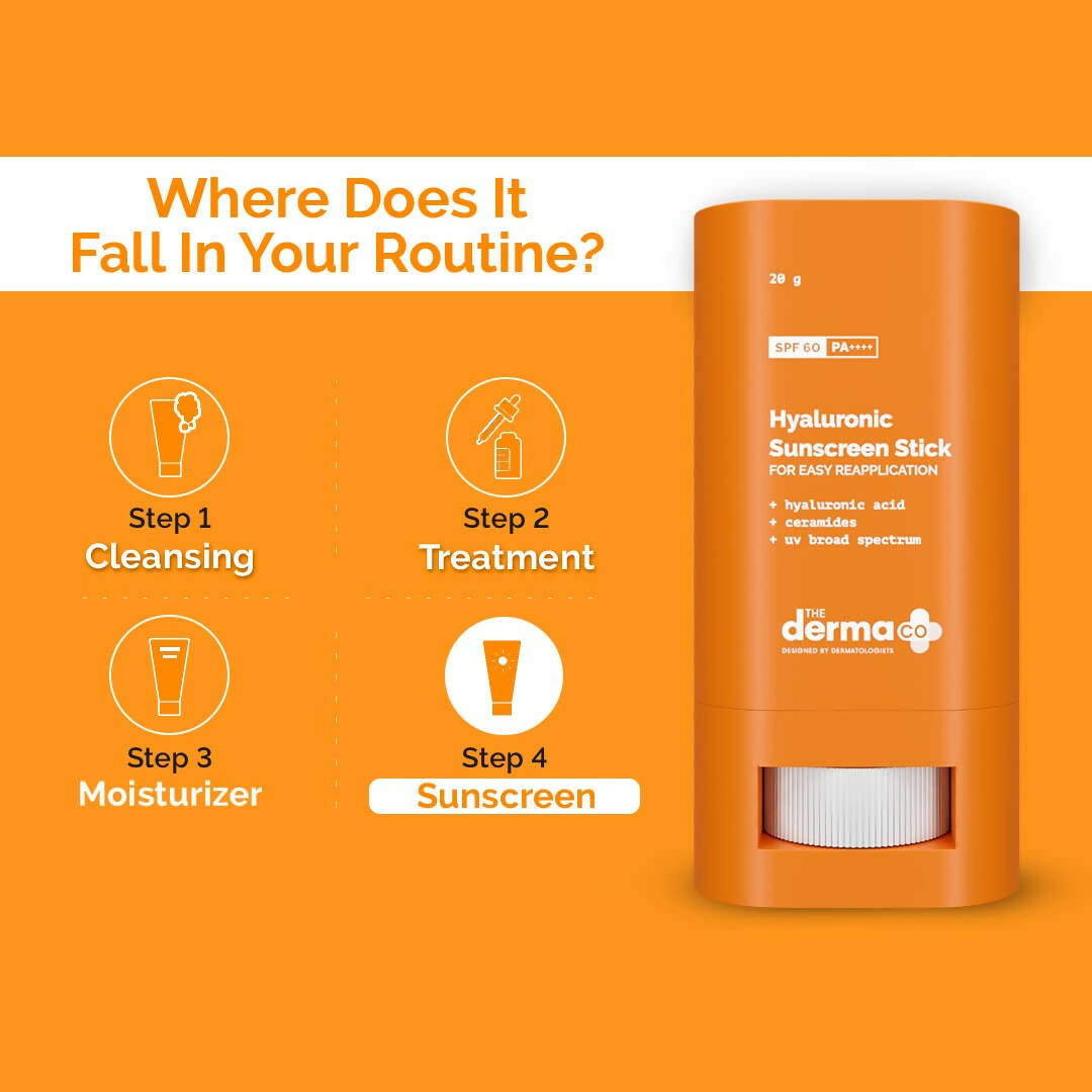 The Derma Co Hyaluronic Sunscreen Stick with SPF 60 - Distacart