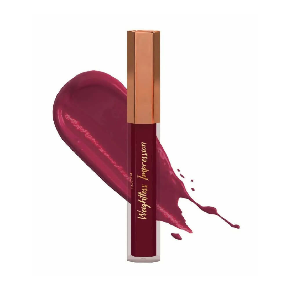 FLiCKA Weightless Impression 12 December - Pink Matte Finish Liquid Lipstick - Distacart