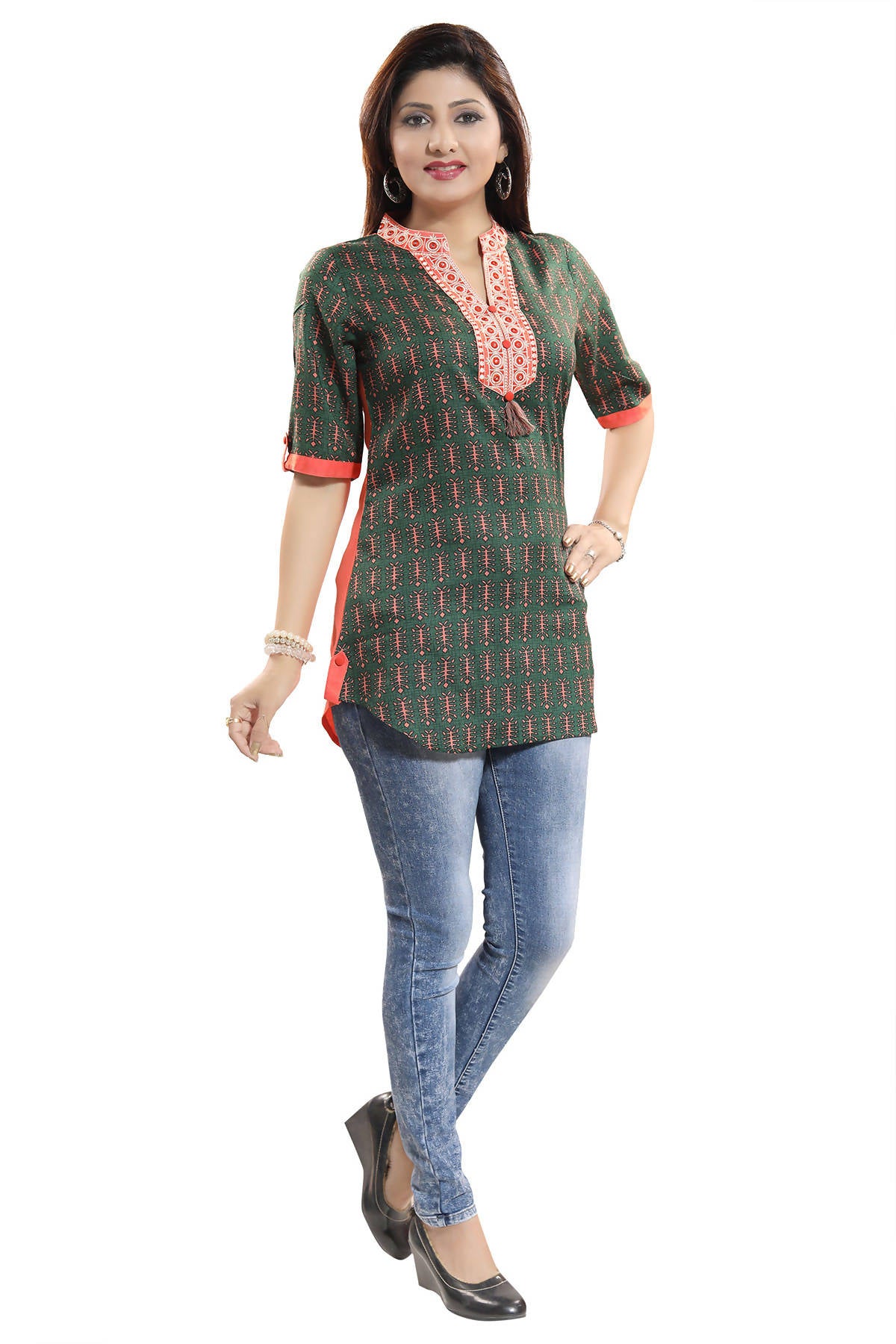 Snehal Creations Short Rayon Kurti - Distacart