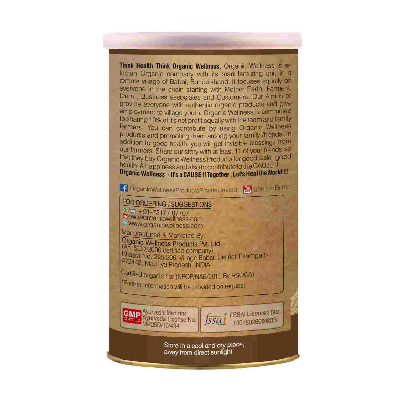 Organic Wellness Shatavari Powder - Distacart