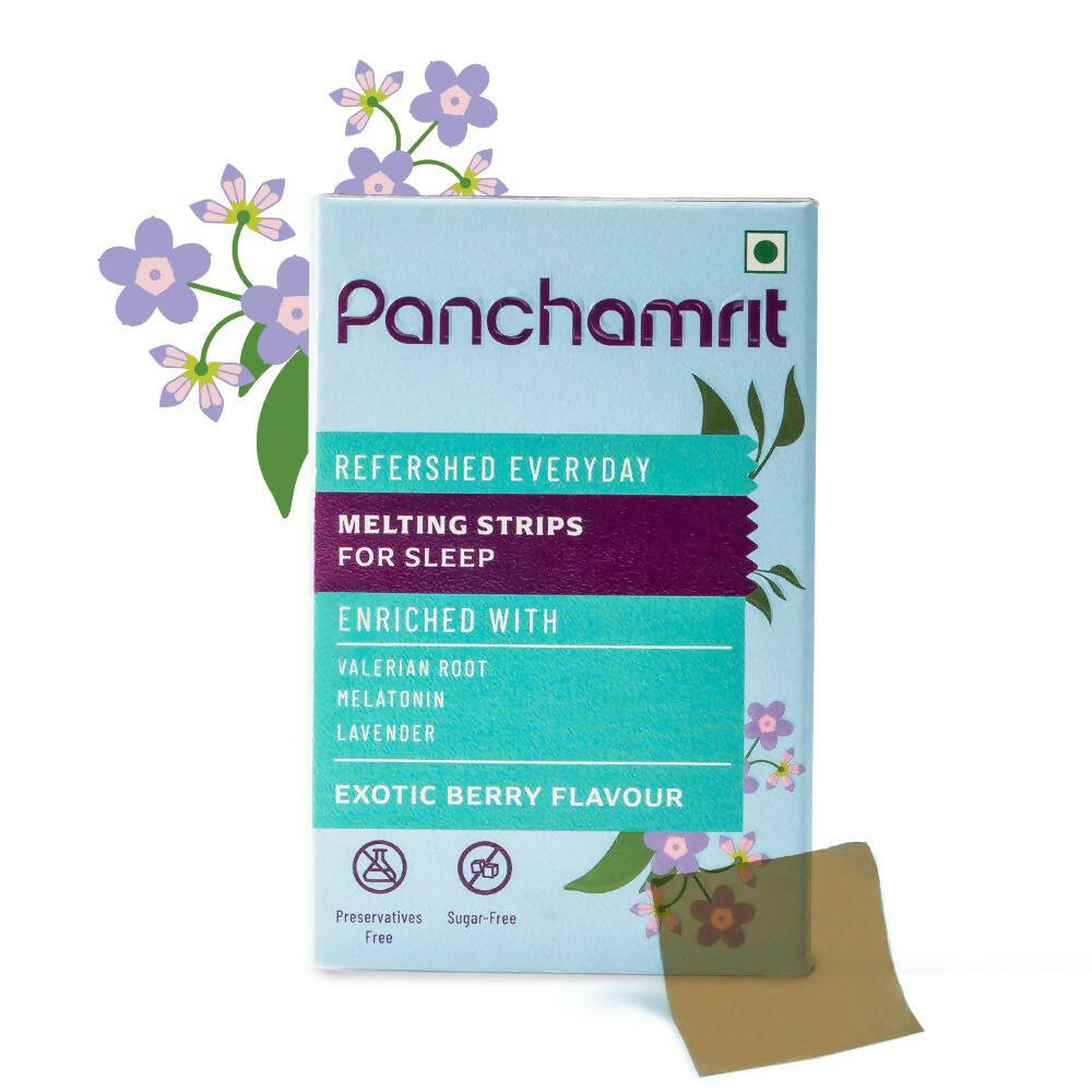 Panchamrit Melting Strips for Sleep-Exotic Berry Flavor - Distacart
