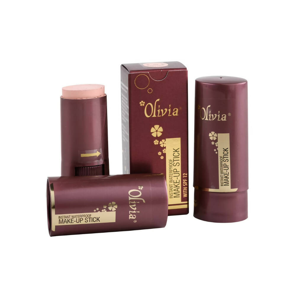 Olivia Makeup Stick with SPF 12 - Peach Rose - Distacart
