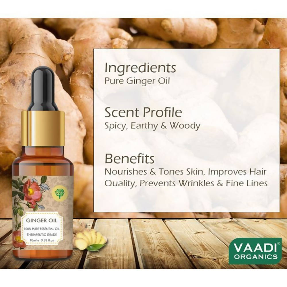 Vaadi Herbals Ginger 100% Pure Essential Oil Therapeutic Grade - Distacart