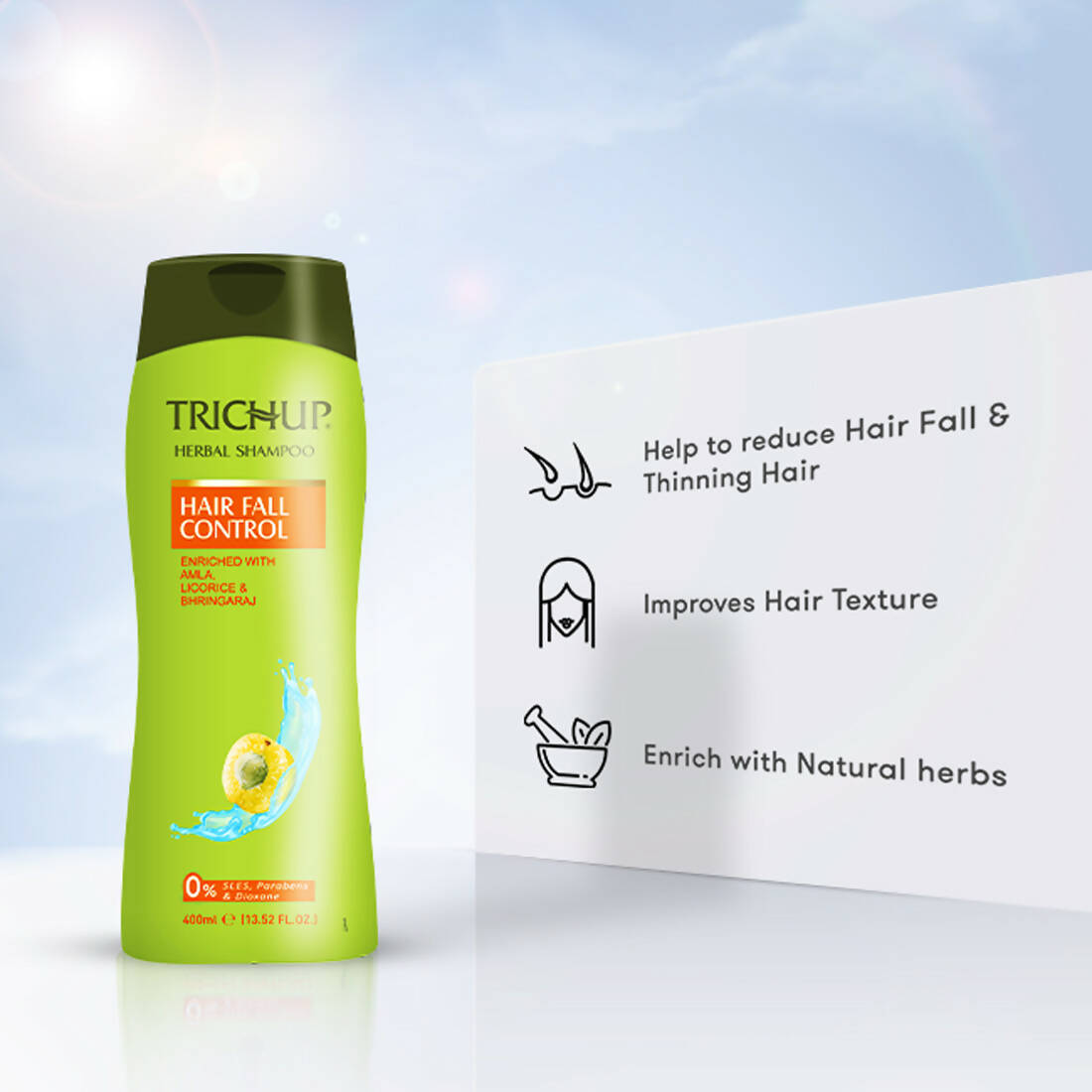 Trichup Hair Fall Control Natural Shampoo - Distacart