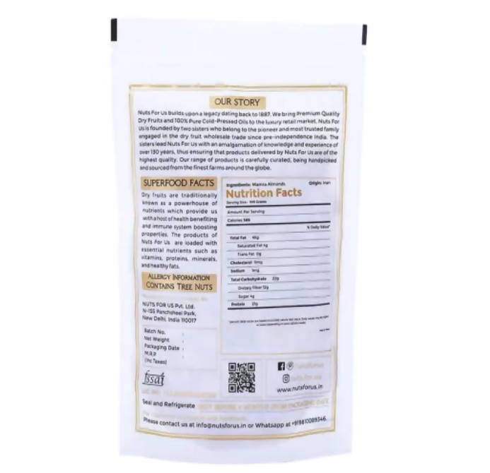 Nuts For Us Iranian Mamra Almonds - Distacart