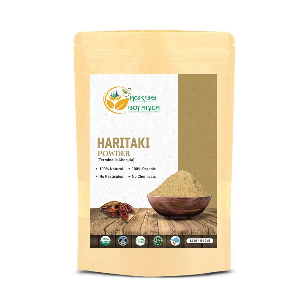 Herbs Botanica Pure Natural Haritaki Powder - Distacart