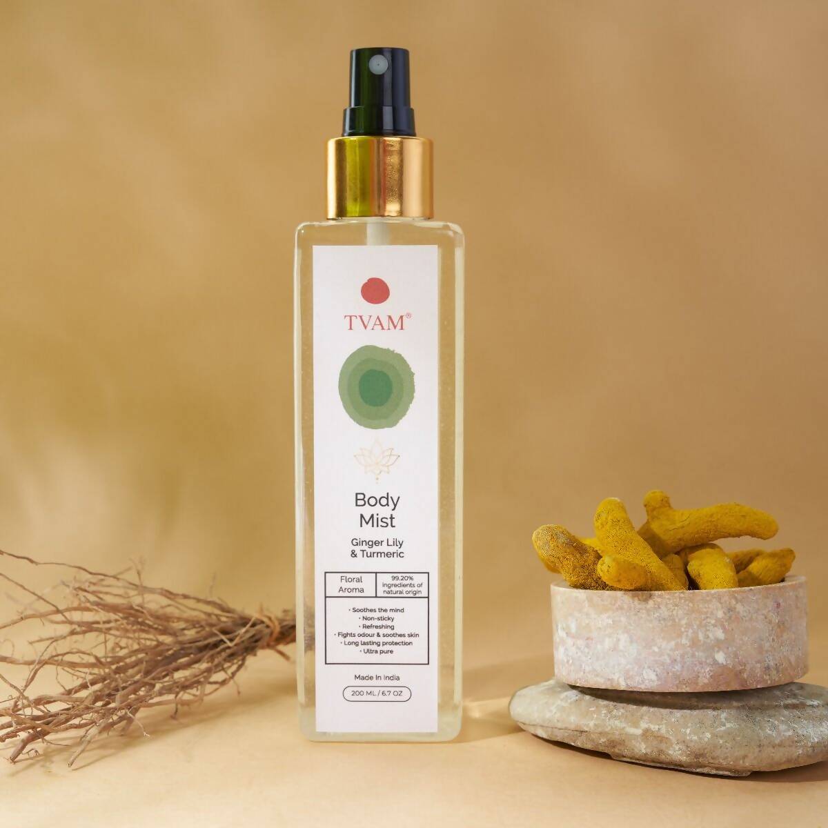 Tvam Body Mist - Ginger Lily & Turmeric - Distacart