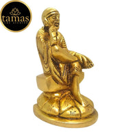 Thumbnail for Tamas Brass Handmade Shirdi Sai Baba (Golden) - Distacart