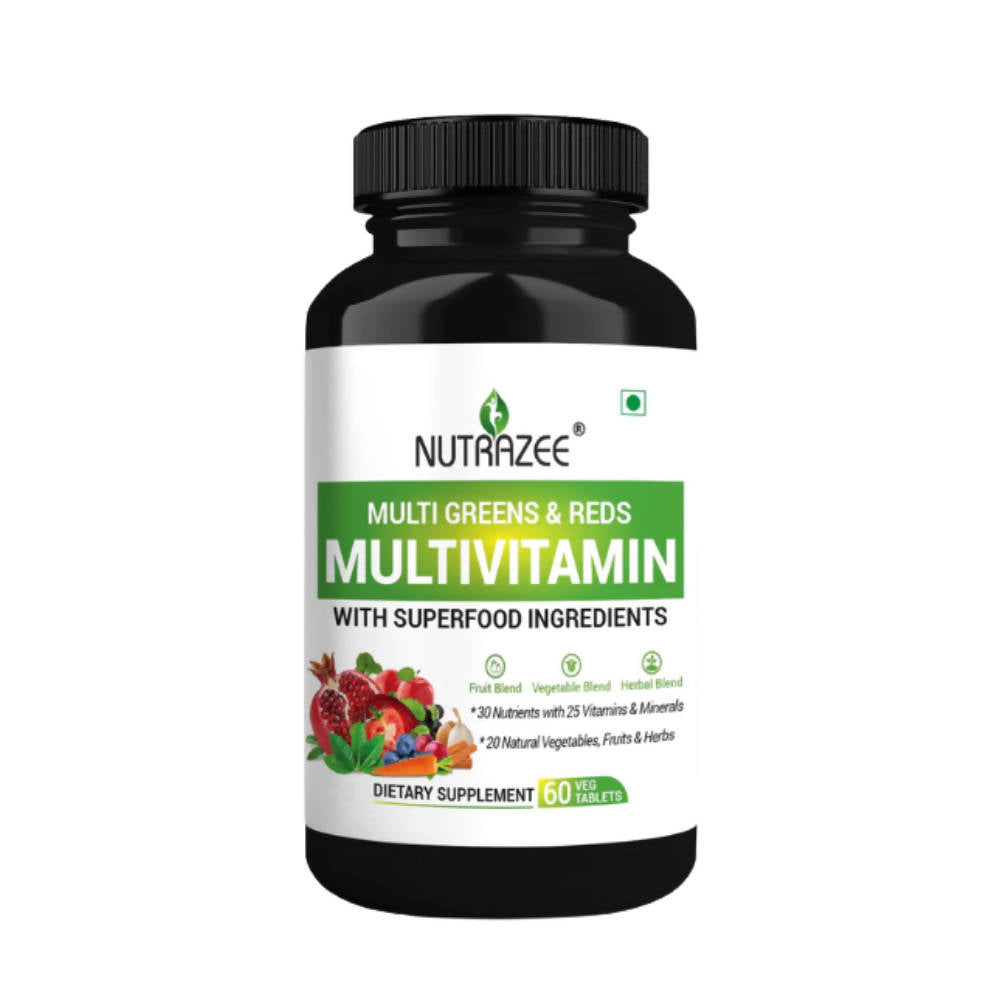 Nutrazee Multi Greens & Reds Multivitamin Tablets - Distacart