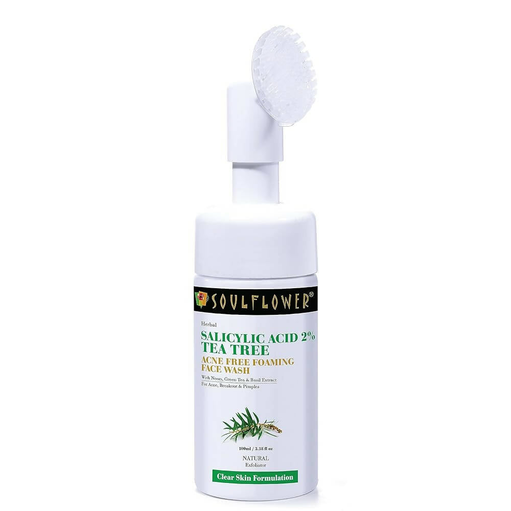 Soulflower 2% Salicylic Acid Acne Free Foaming Face Wash - Distacart