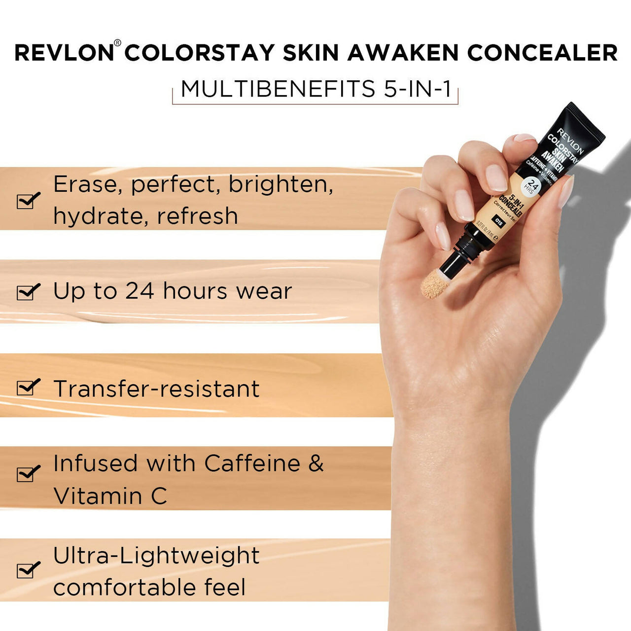 Revlon Colorstay Skin Awaken 5-in-1 Concealer - Fair - Distacart