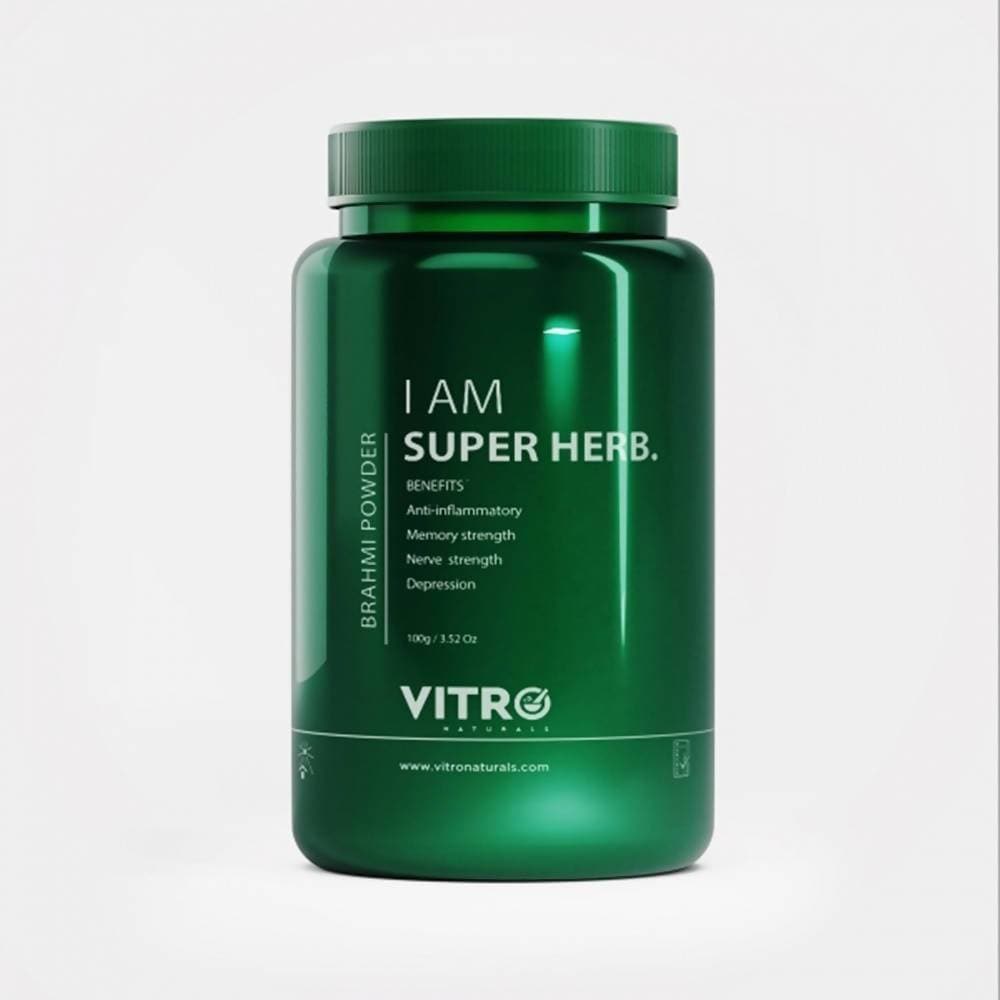 Vitro Naturals I Am Super Herb Brahmi Powder - Distacart