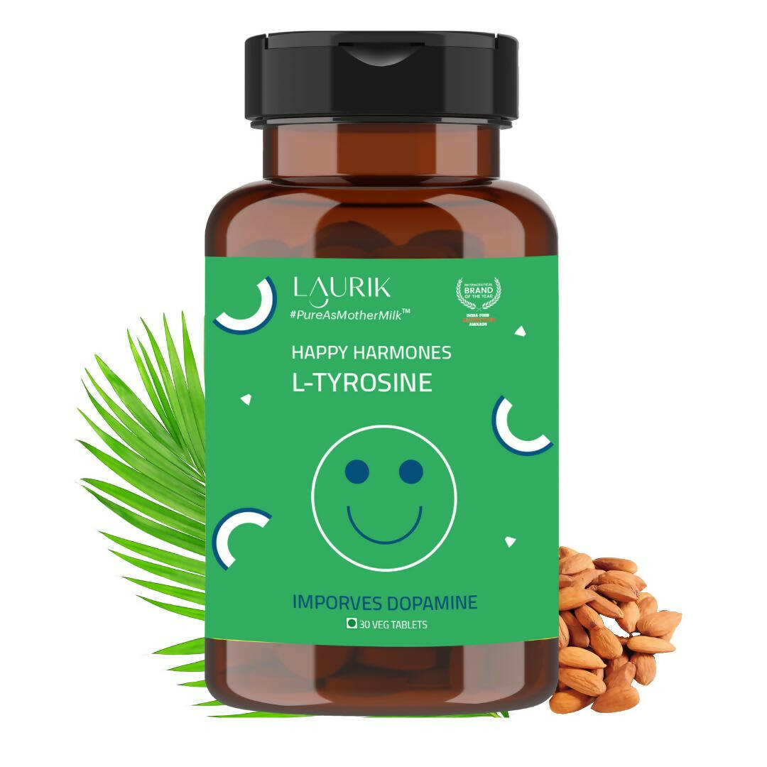 Laurik L-Tyrosine Support Cognitive Health Tablets - Distacart