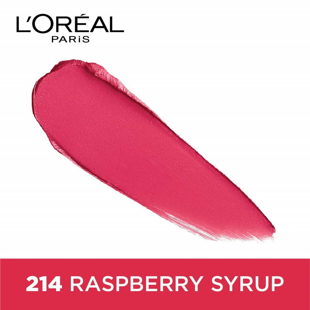 L'Oreal Paris Color Riche Moist Matte Lipstick - 214 Raspberry Syrup - Distacart