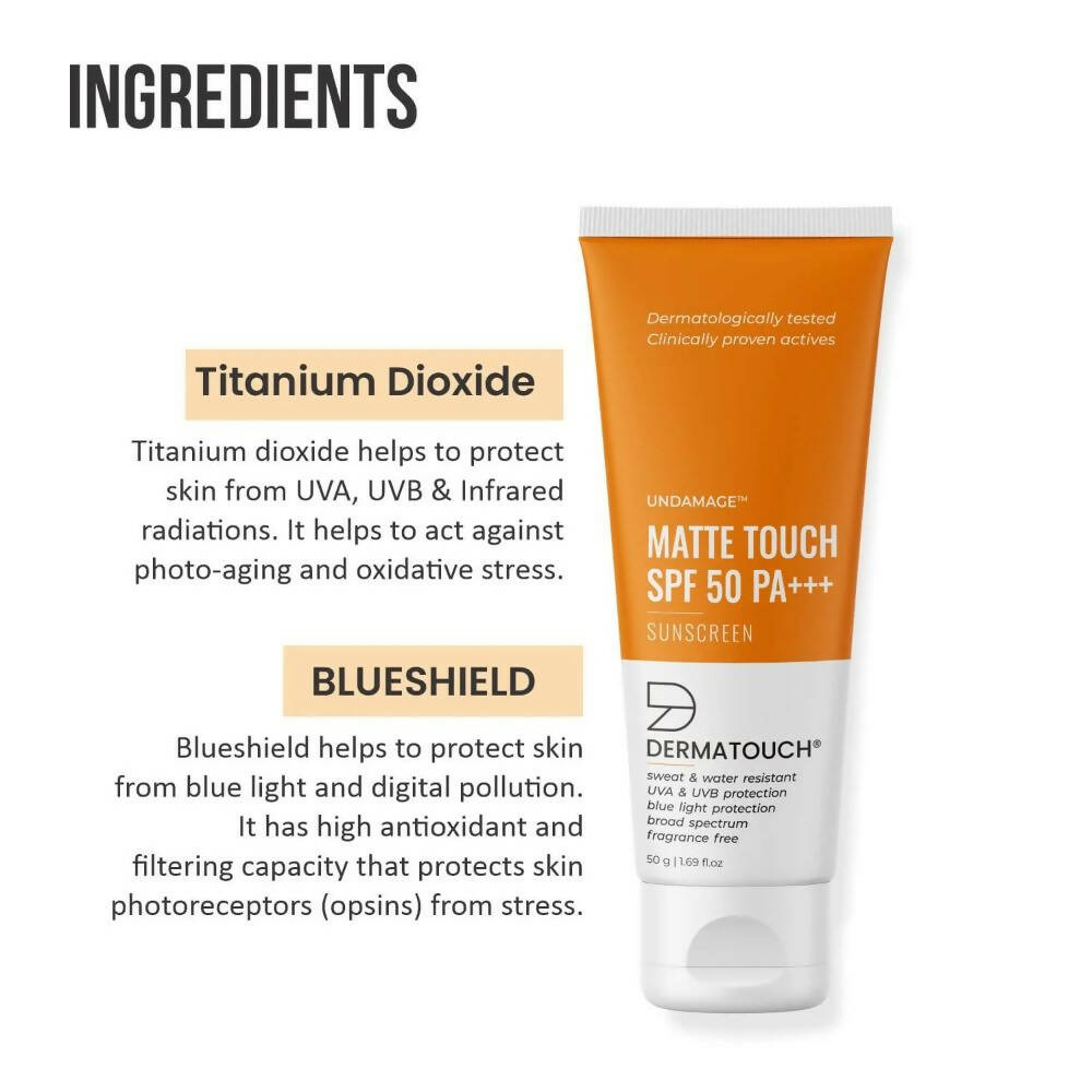 Dermatouch Undamage Matte Touch Sunscreen - Distacart