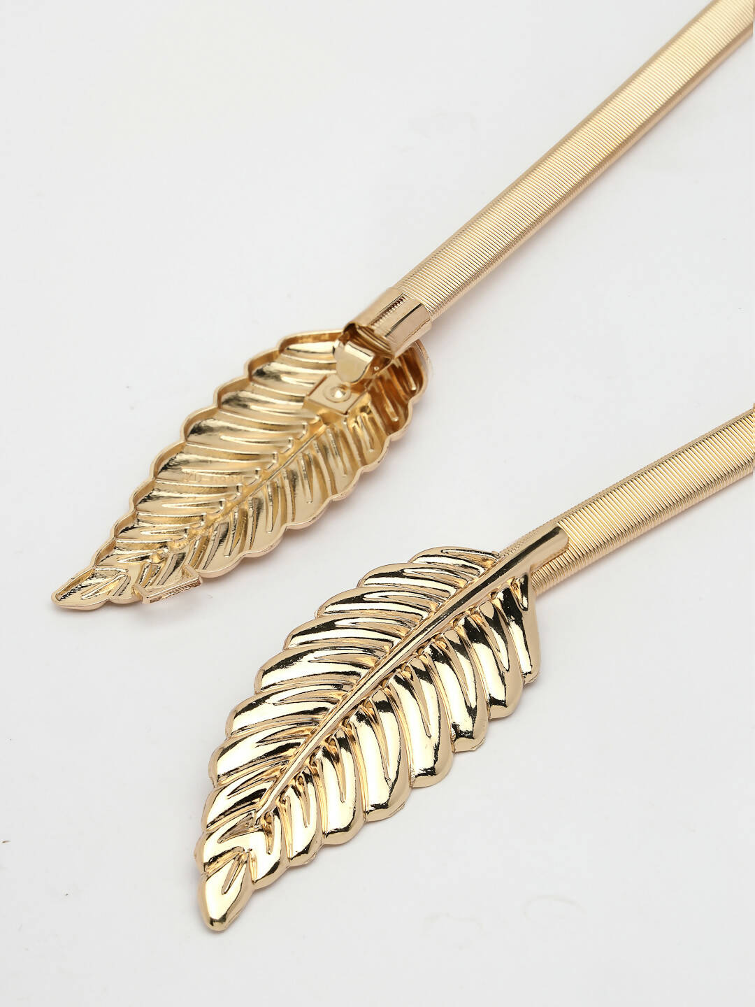 NVR Women Circular Gold Plated Stretchable Metal Belt - Distacart