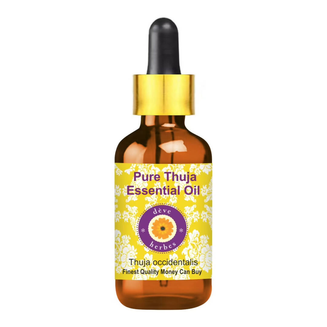 Deve Herbes Pure Thuja Essential Oil - Distacart