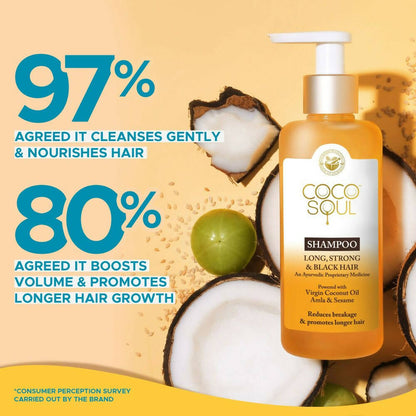 Coco Soul Long, Strong & Black Shampoo - Distacart