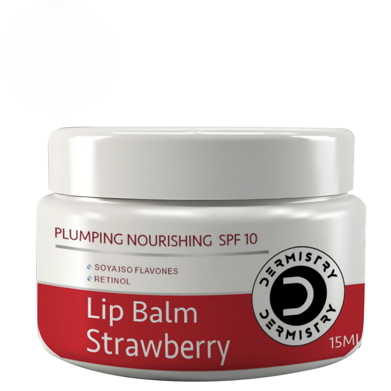 Dermistry Strawberry Lip Care Tint Balm Plumping Nourishing Retinol SPF 10 for Glossy Lips - Distacart