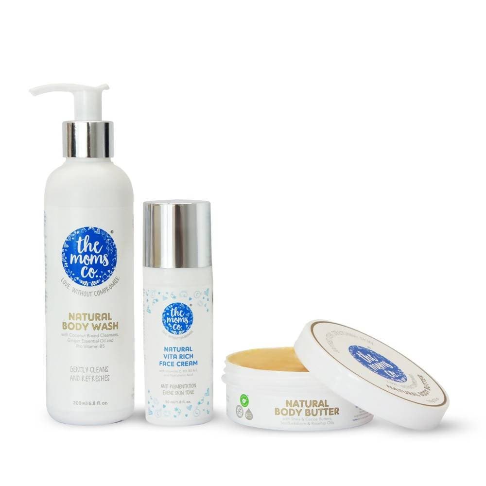 The Moms Co Natural Face & Body Ritual Kit - Distacart