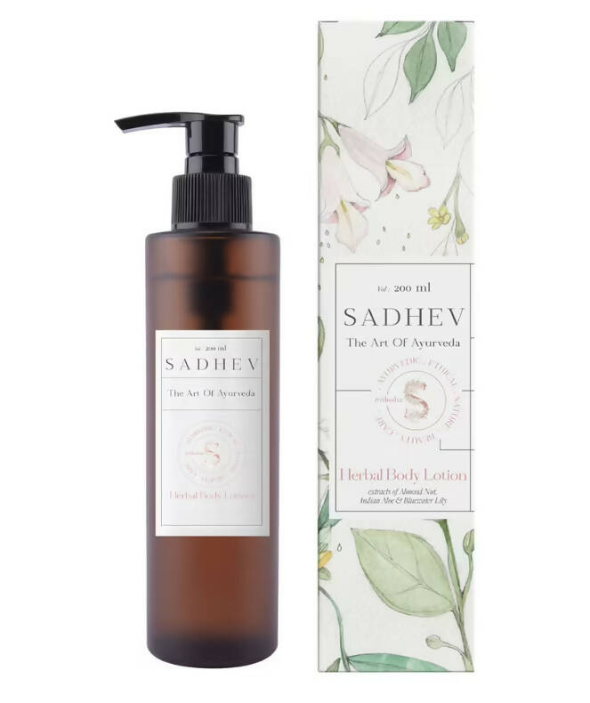 Sadhev Herbal Body Lotion - Almond & Aloe - Distacart