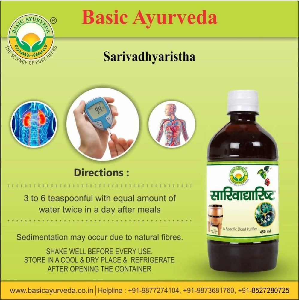 Basic Ayurveda Sarivadhyaristha Directions