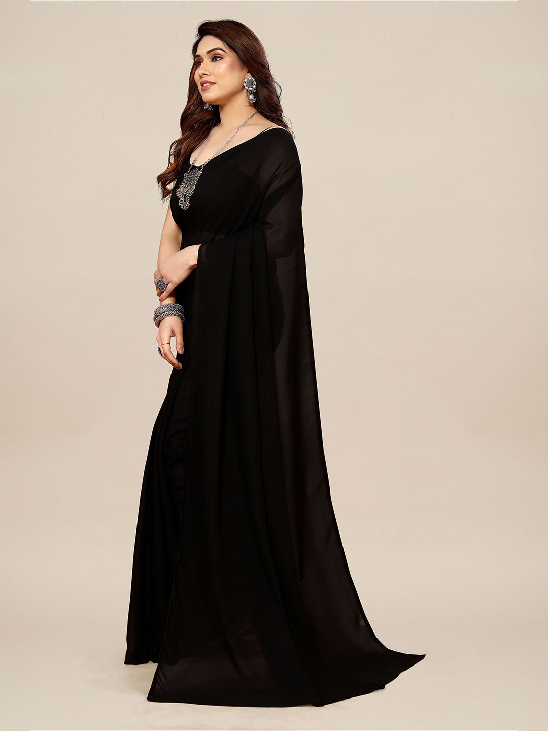 Kalini Pure Georgette Saree - Distacart