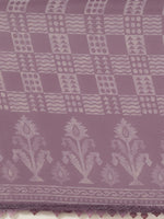 Thumbnail for Tikhi Imli Mauve Batik Saree With Chikankari Lace - Distacart
