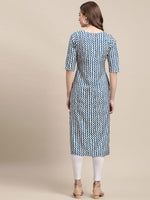 Thumbnail for Kalini Women Pack of 2 Geometric Printed Crepe Kurtas - Distacart