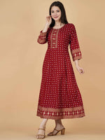 Thumbnail for Kalini Ethnic Motifs Printed Anarkali Kurta - Distacart