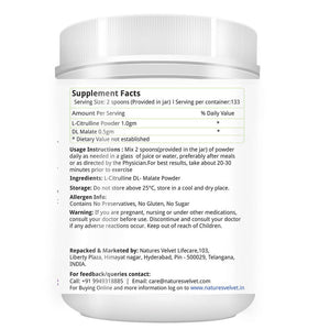 Nature's Velvet L-Citrulline DL-Malate Powder