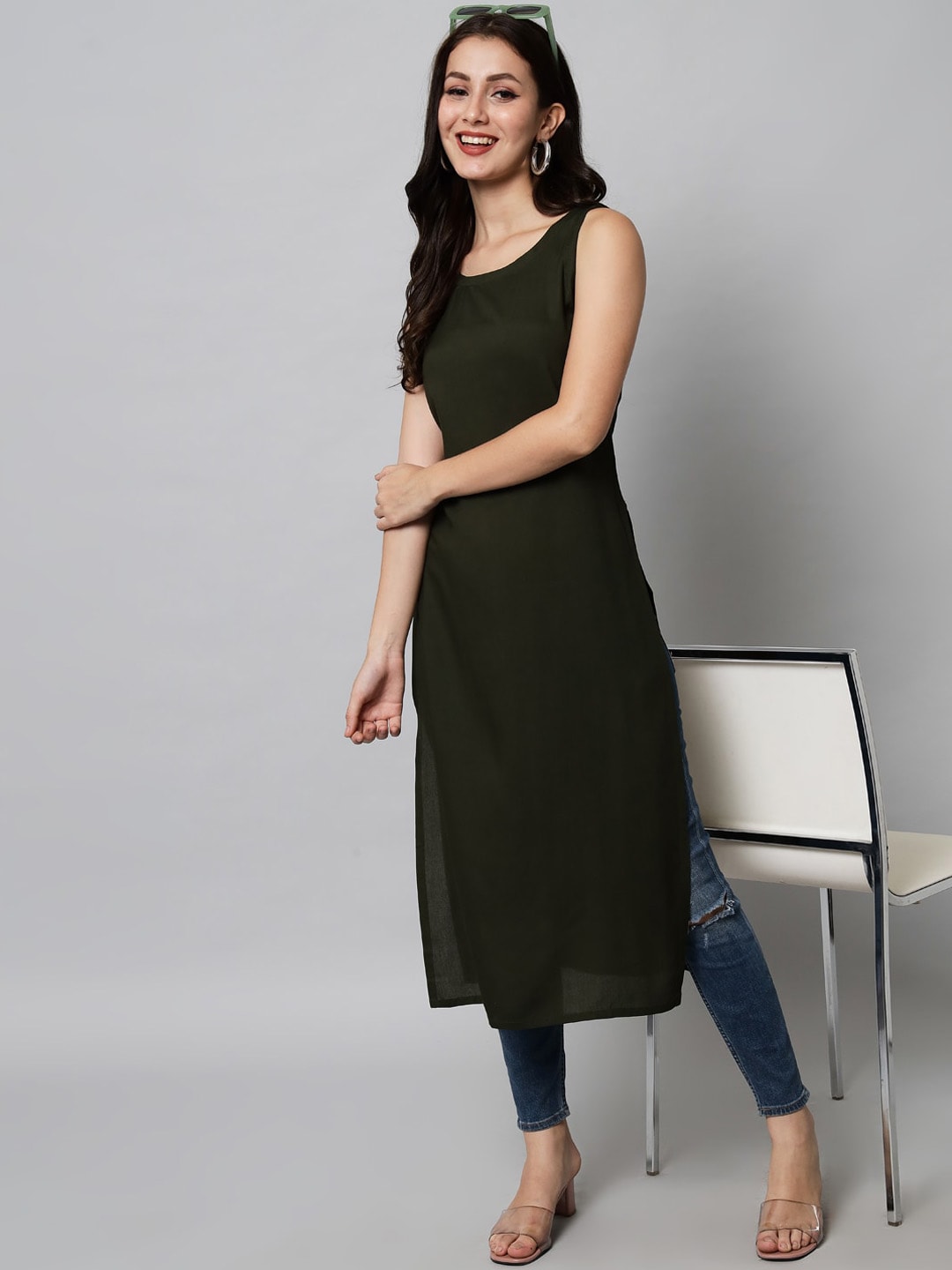Kalini Women Green Kurta - Distacart