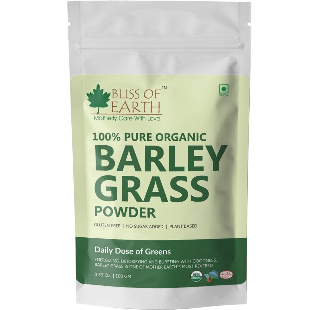 Bliss of Earth 100% Pure Organic Barley Grass Powder - Distacart