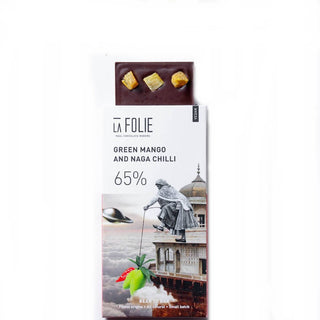 La Folie Green Mango And Naga Chilli Chocolate - Distacart